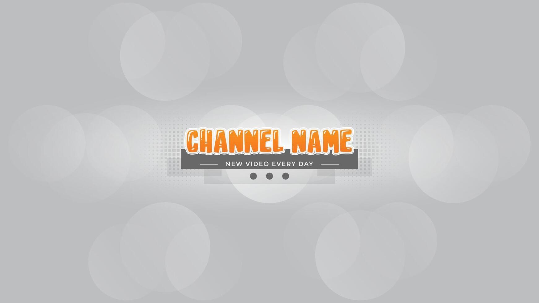 modern channel art Banner ready  design custom editable template with awesome layouts, abstract background design for channel art with creative elements, and beautiful background vector