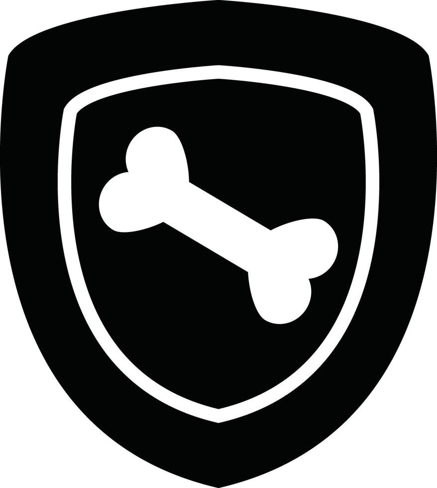 Strong healthy bones icon. Bone protection sign. Bones strength symbol. flat style. vector