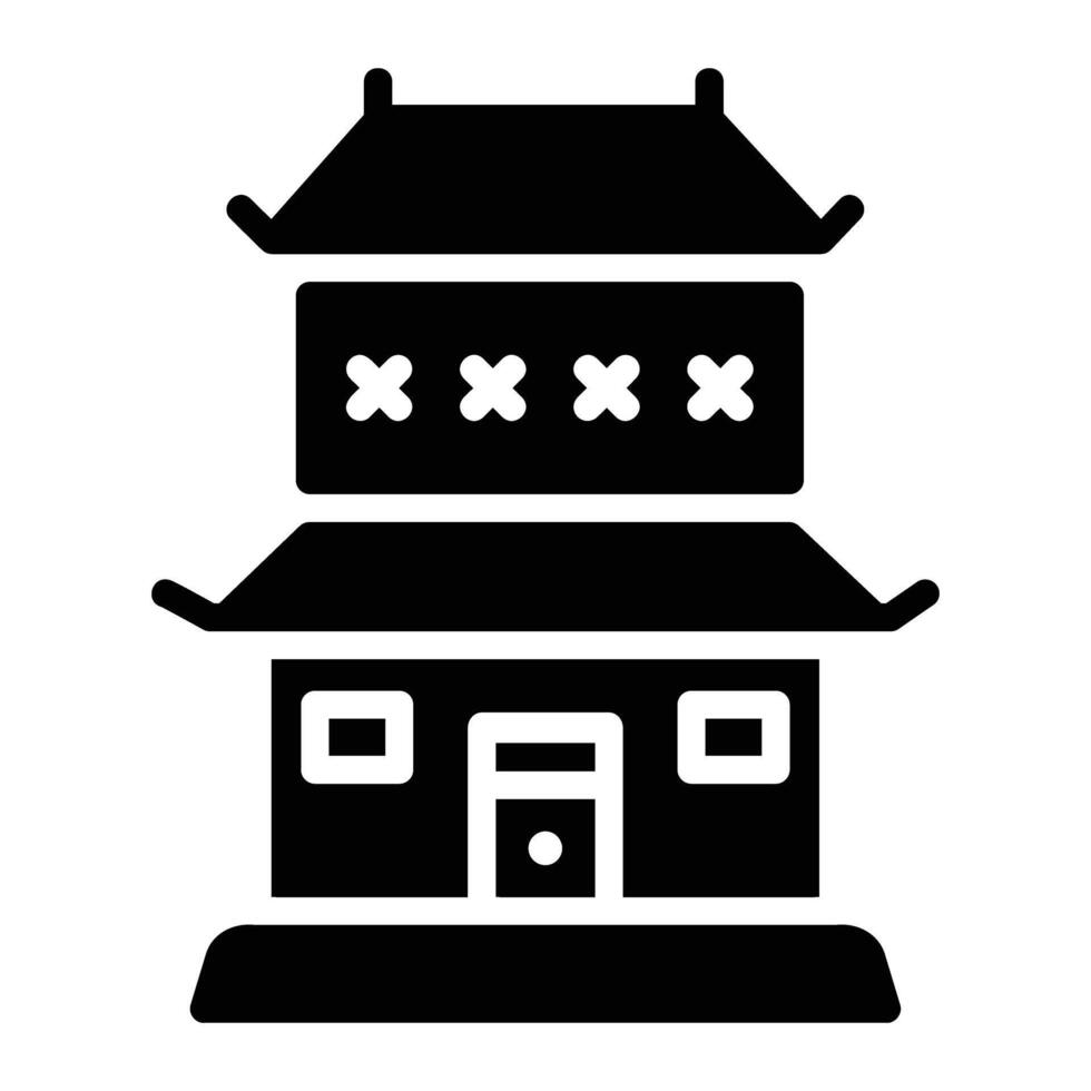 dojo Glyph Icon Background White vector