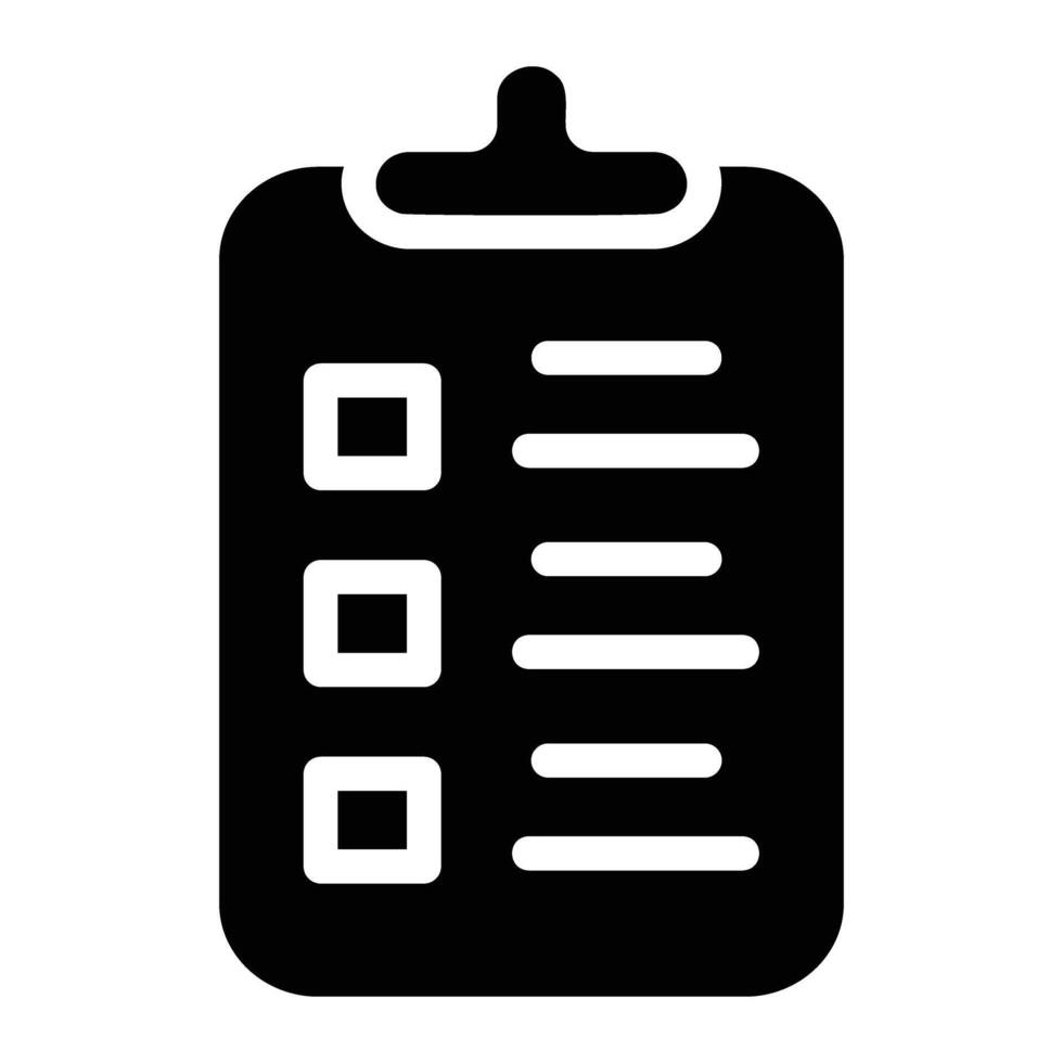wish list Glyph Icon Background White vector