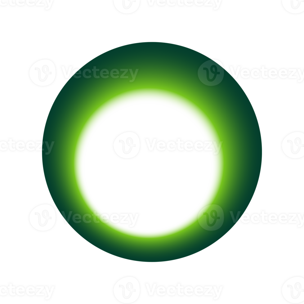 Green Circle Shadow Frame png