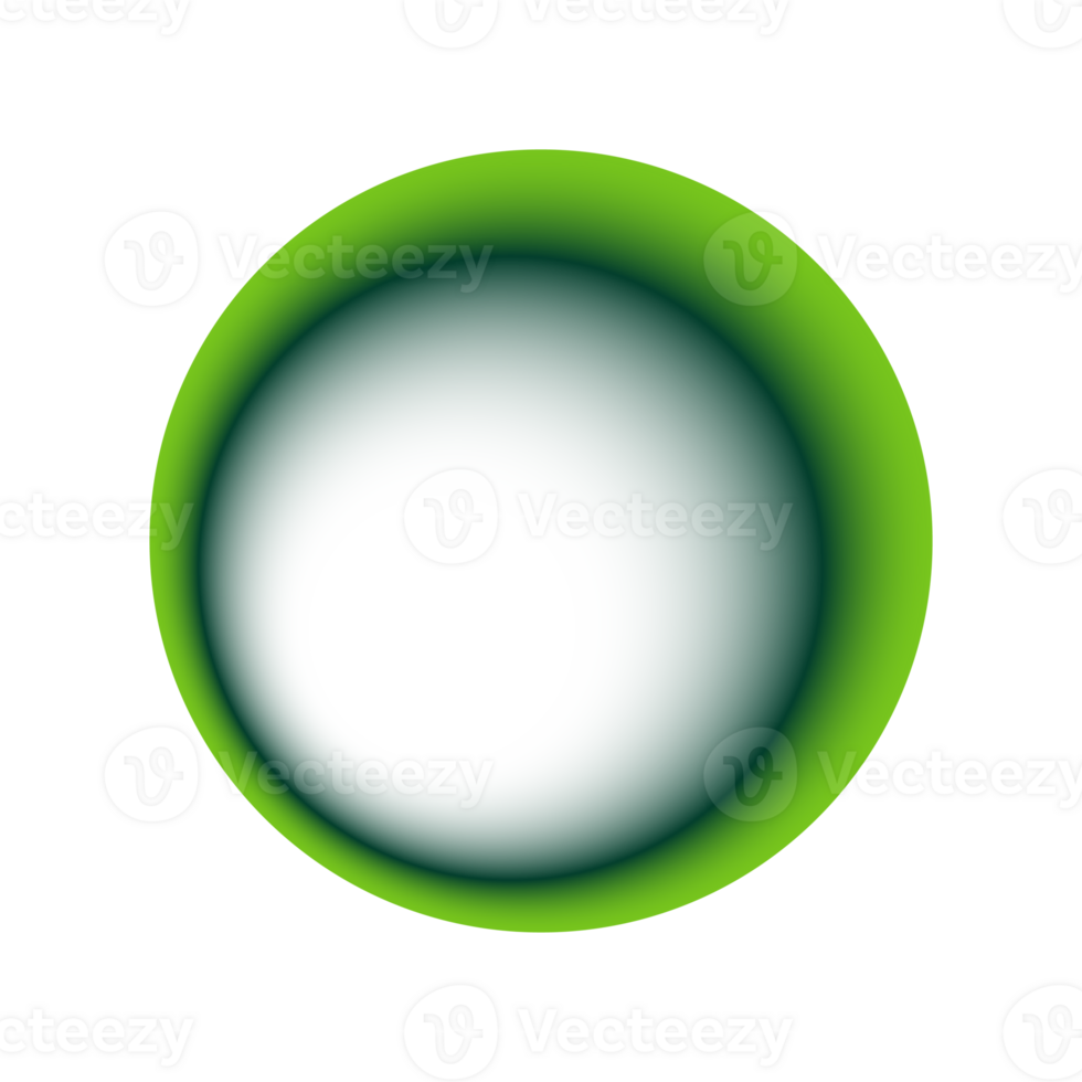 Green Circle Shadow Frame png