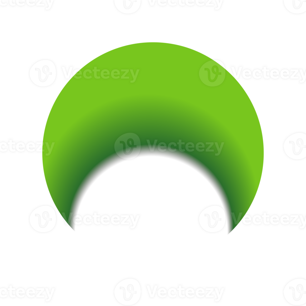 verde cerchio ombra telaio png
