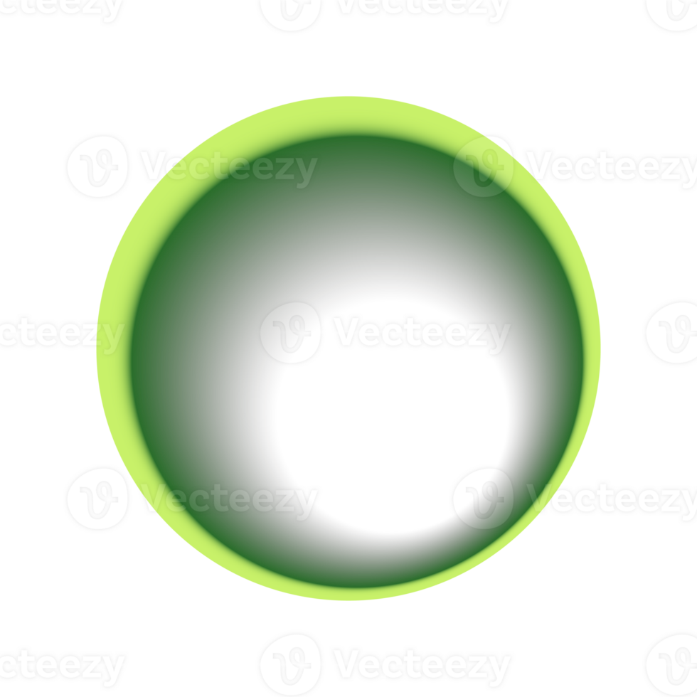 Green Circle Shadow Frame png