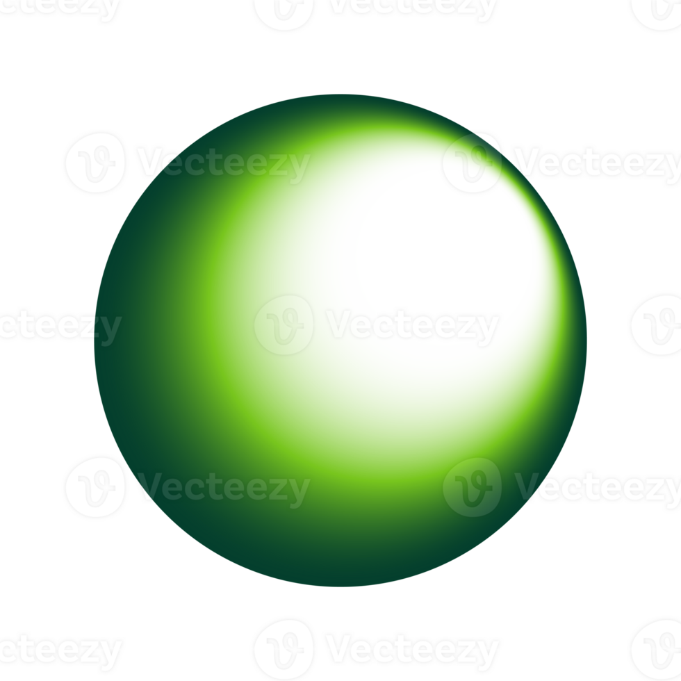 Green Circle Shadow Frame png