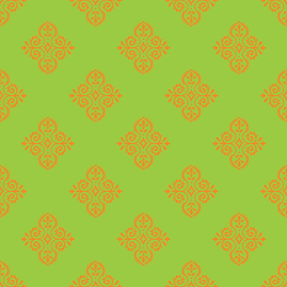 Traditional pattern, floral seamless vector background for saree clothes textile