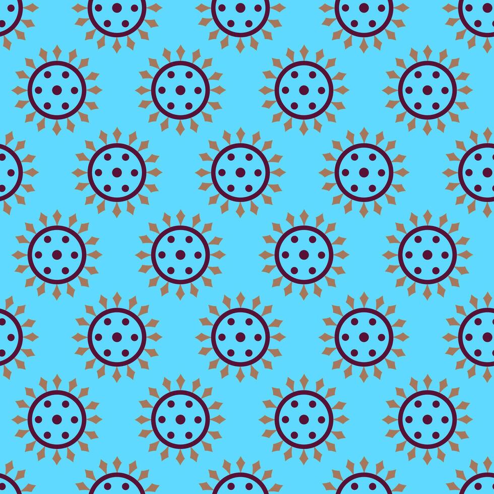 Flourish wallpaper with flowers for textile fabric print vector