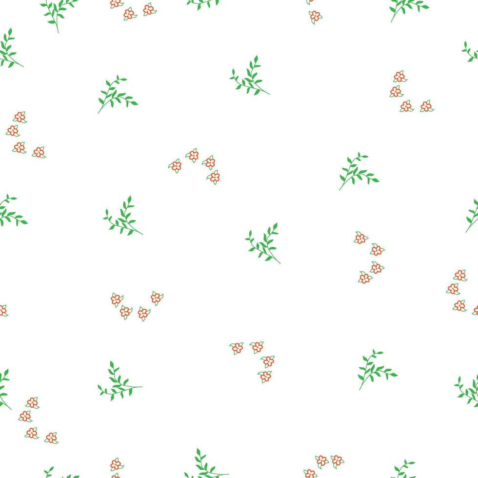 Print ready seamless floral pattern design vector