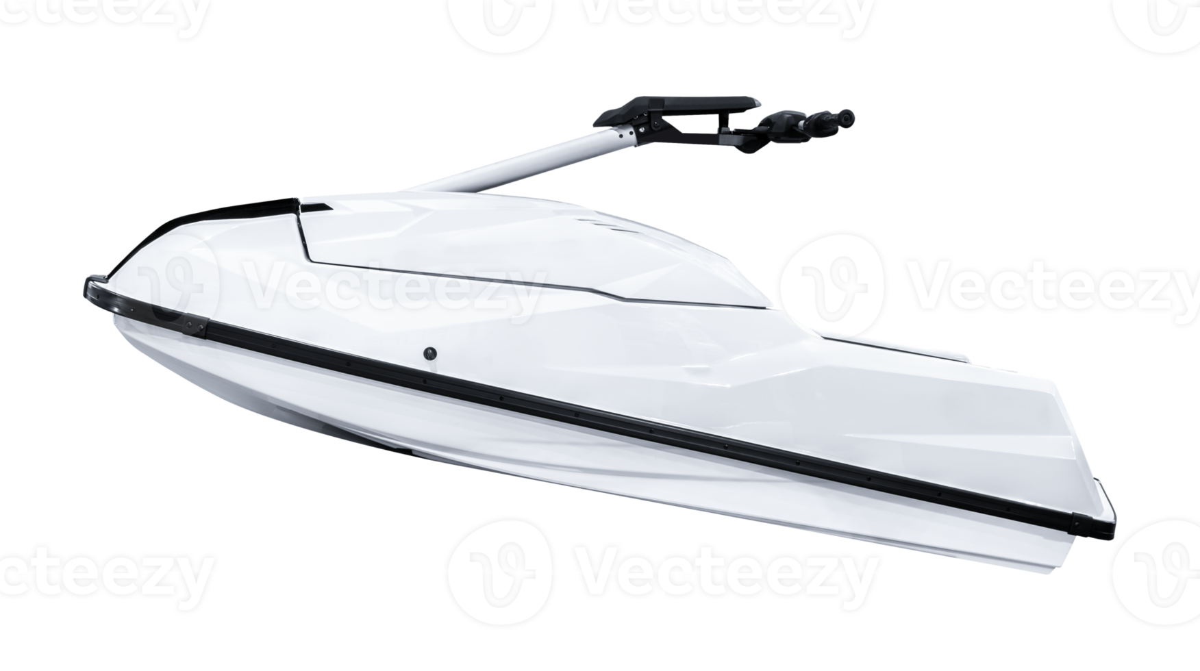 Side view white watercraft png