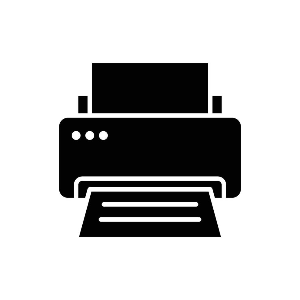 printer icon vector design template simple and clean