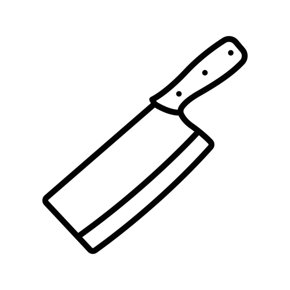 Carnicero cuchillo icono vector diseño modelo sencillo y limpiar