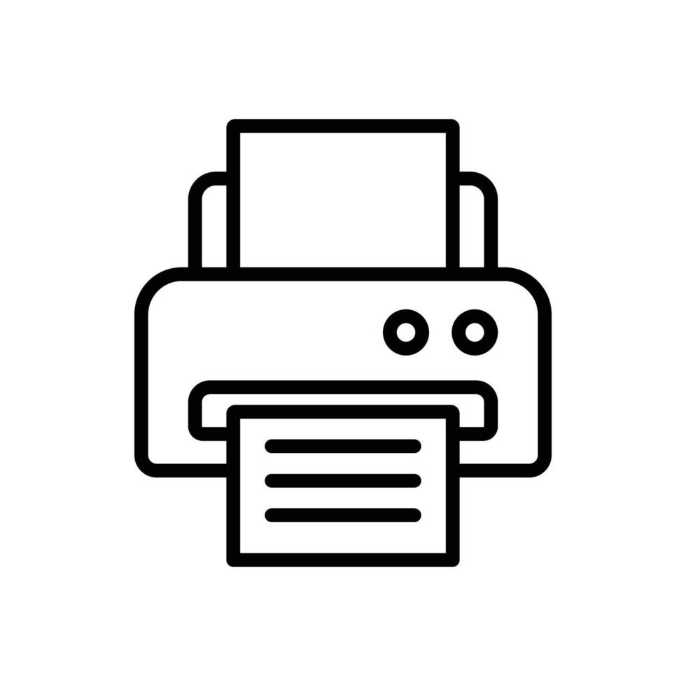 printer icon vector design template simple and clean