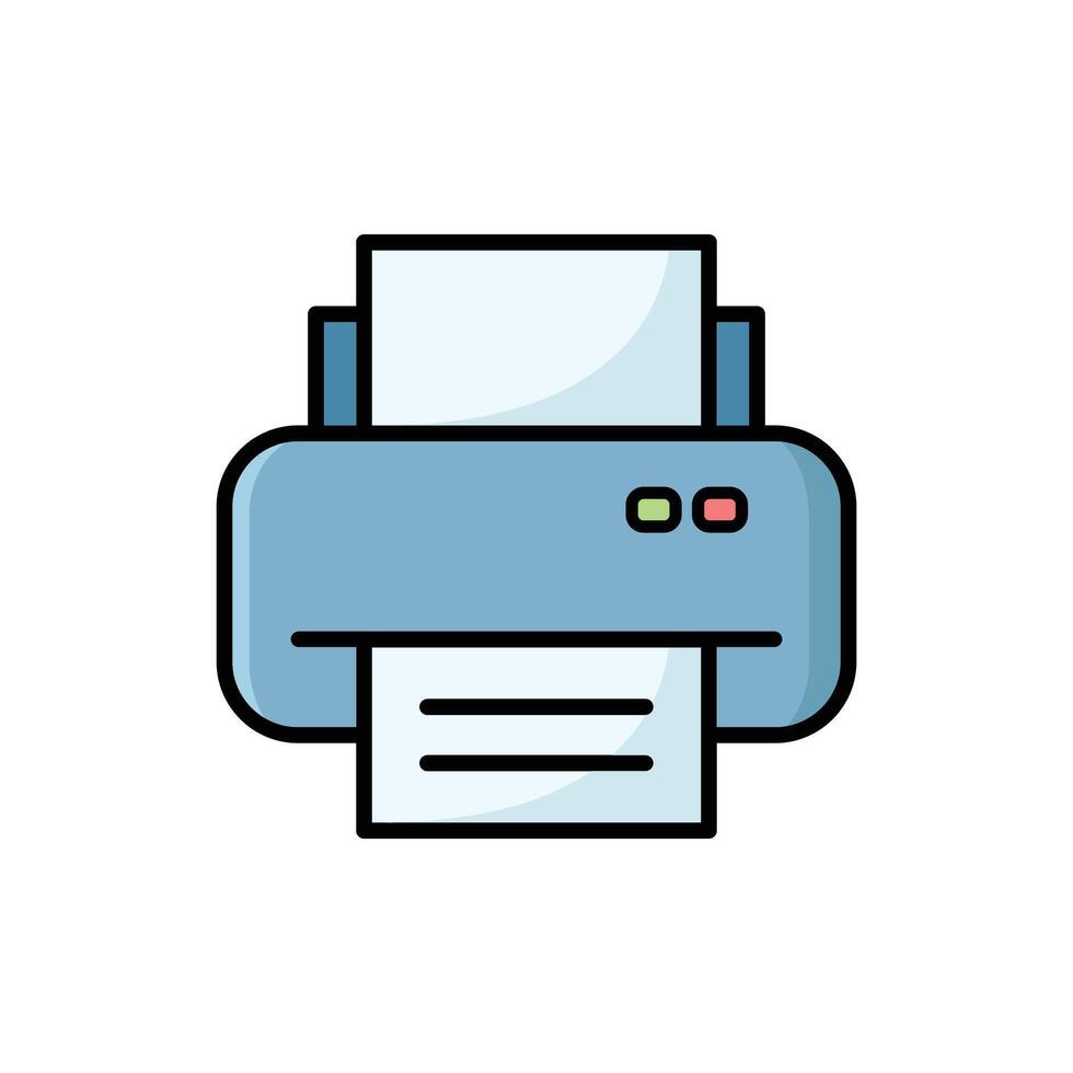 printer icon vector design template simple and clean