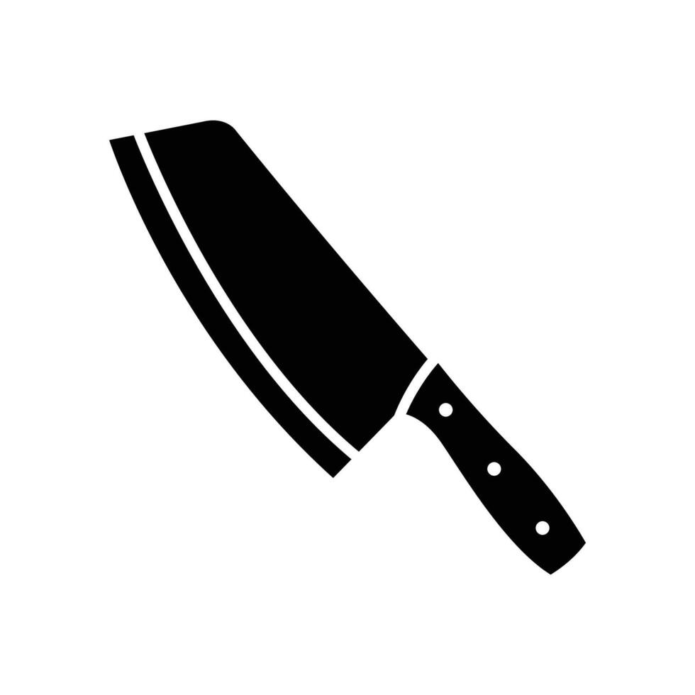 Carnicero cuchillo icono vector diseño modelo sencillo y limpiar