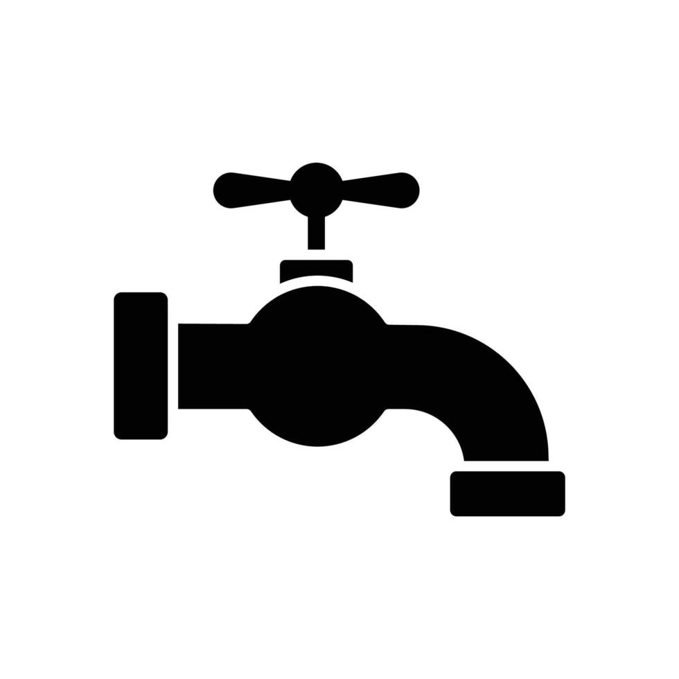 agua grifo icono vector diseño modelo sencillo y limpiar