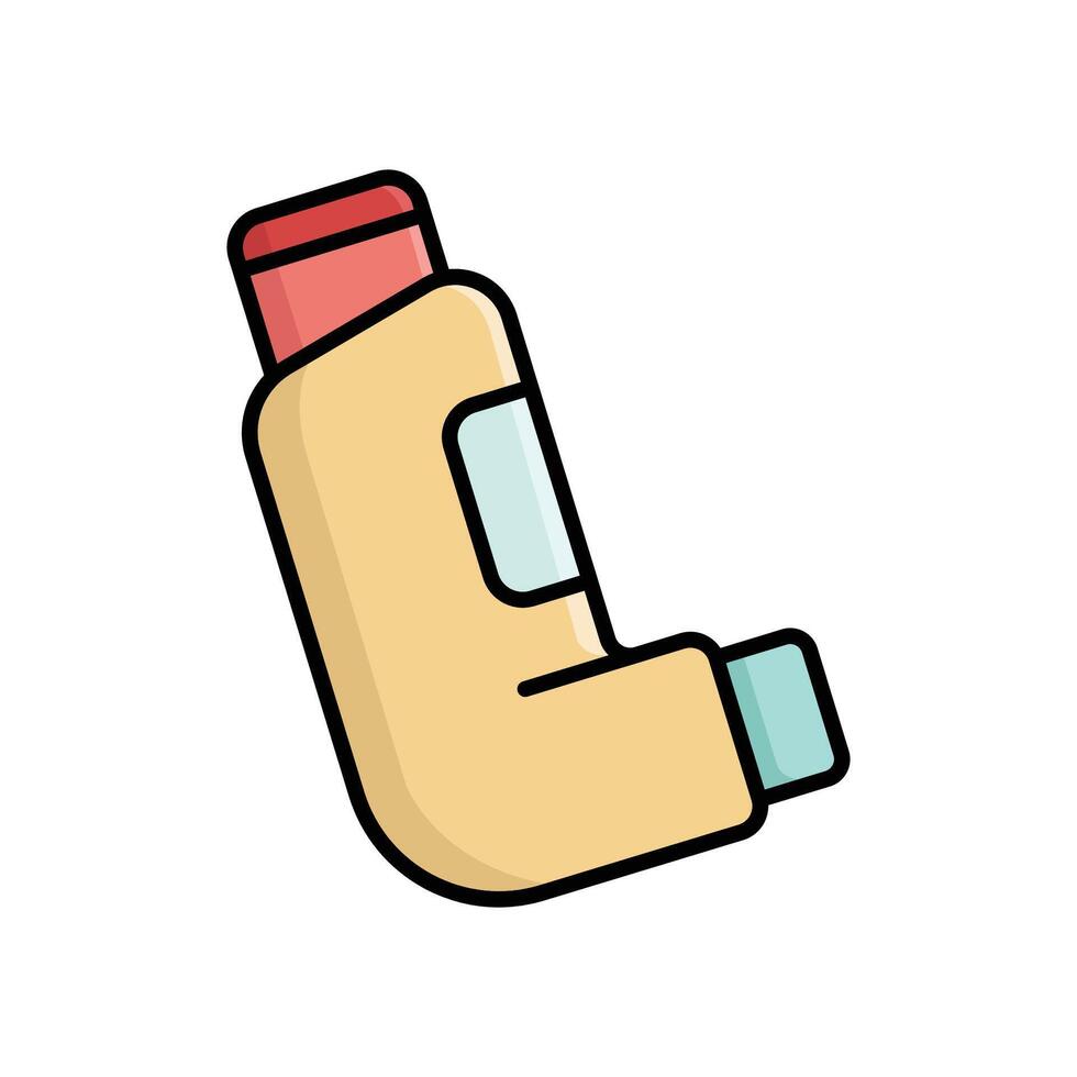 inhaler icon vector design template simple and clean