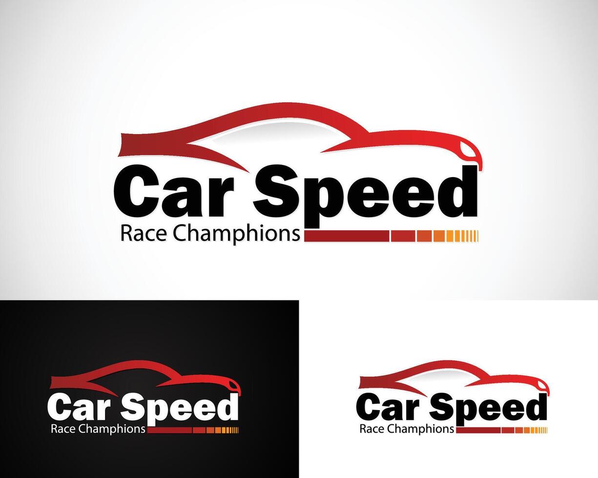 car speed logo creative motor sport design concept workshop dealer shop vector