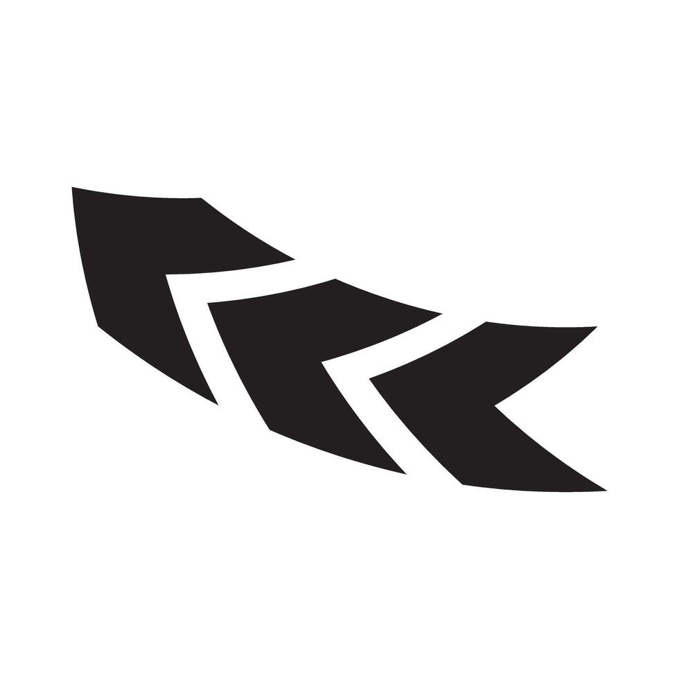 Arrow icon chevron doodle black line graphic design app logo vector