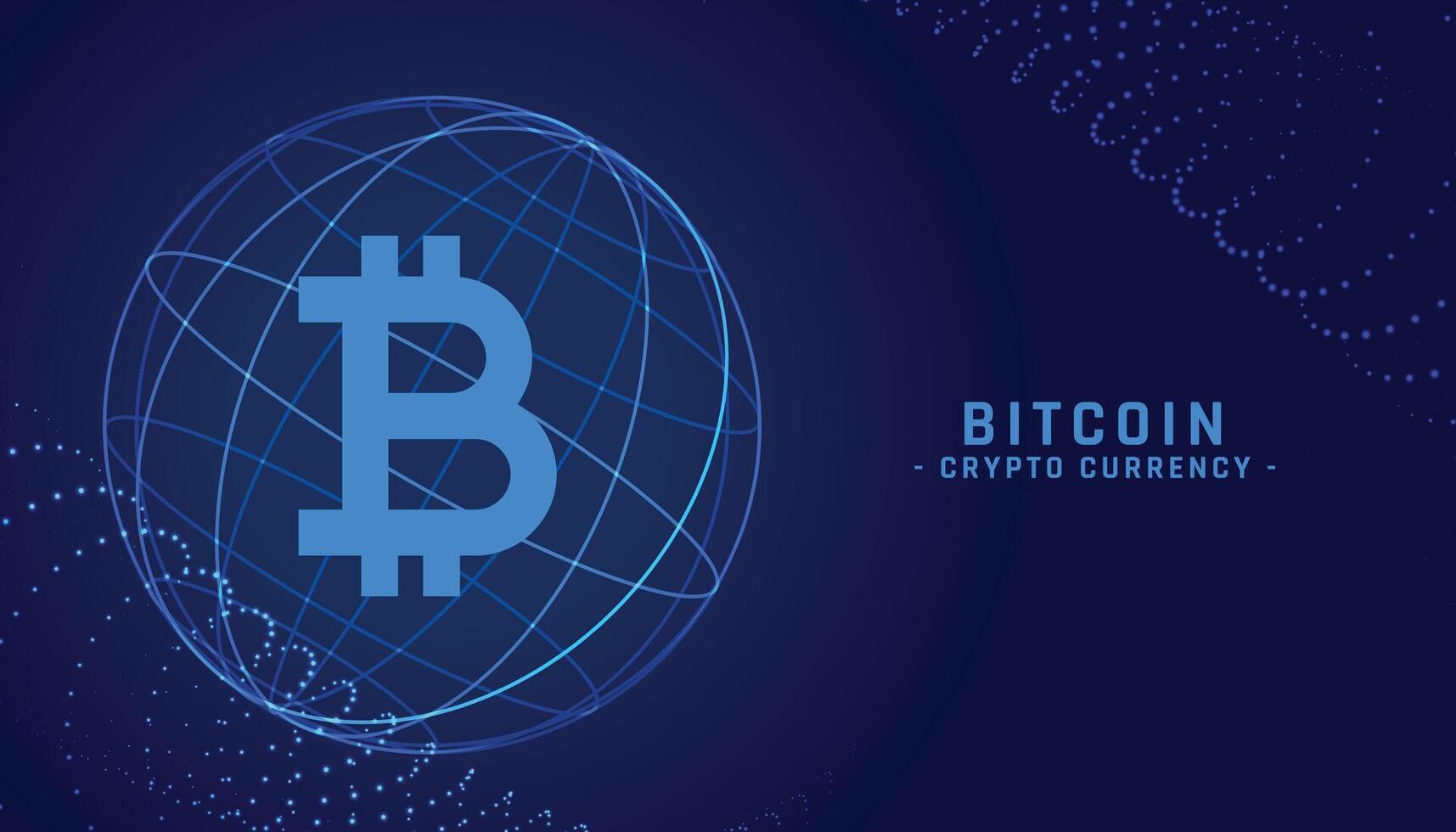 digital descentralizado bitcoin criptomoneda tecnología antecedentes vector