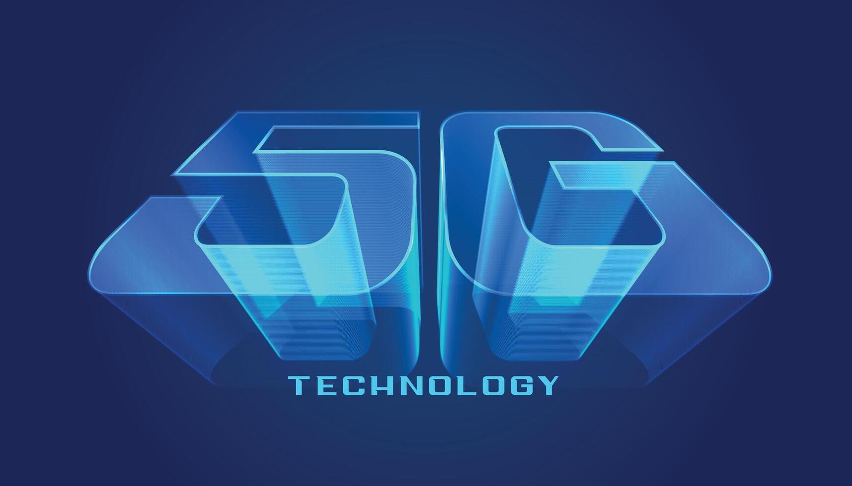 5G technology futuristic background design vector