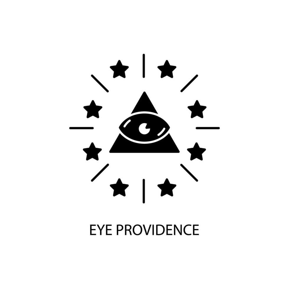 eye providence concept line icon. Simple element illustration. eye providence concept outline symbol design. vector