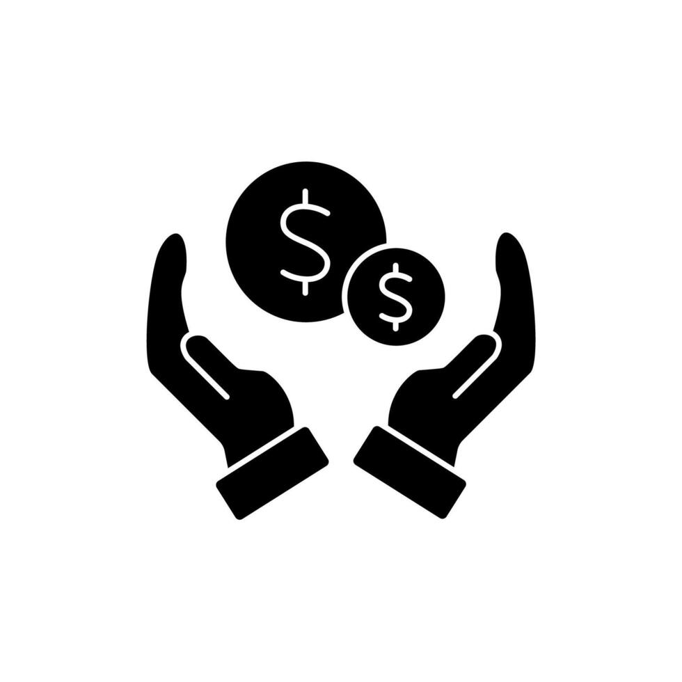 holding stocks concept line icon. Simple element illustration. holding stocks concept outline symbol design. vector