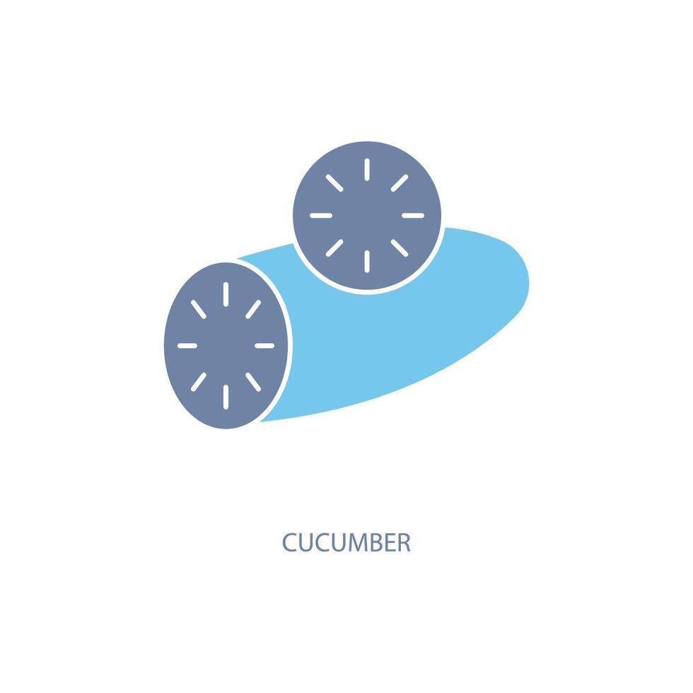 cucumber concept line icon. Simple element illustration. cucumber concept outline symbol design. vector