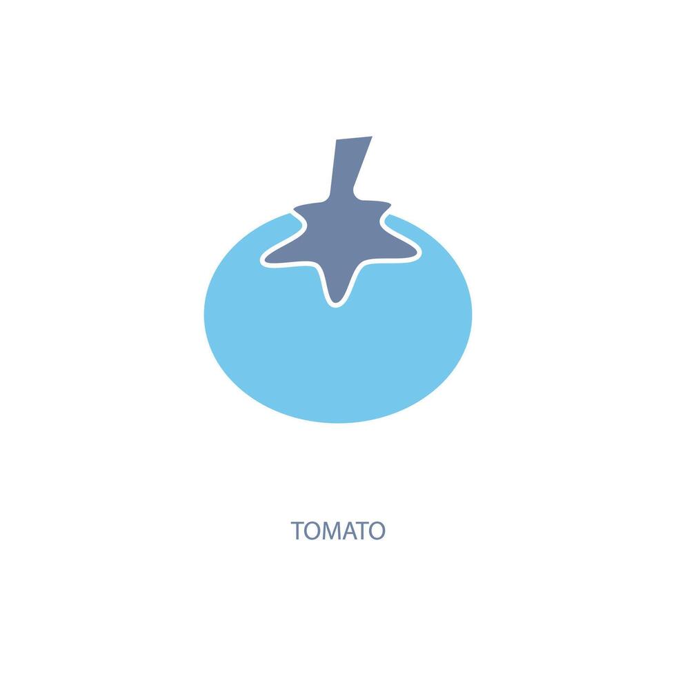 tomato concept line icon. Simple element illustration. tomato concept outline symbol design. vector