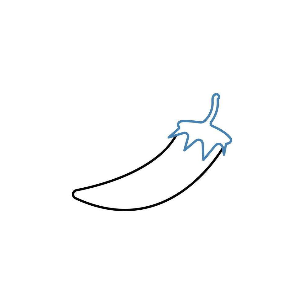 chili concept line icon. Simple element illustration. chili concept outline symbol design. vector