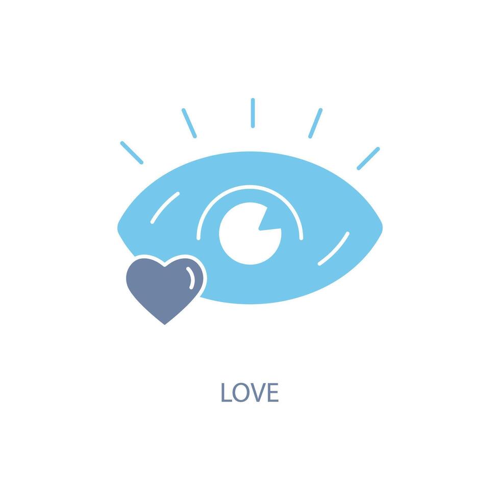 love concept line icon. Simple element illustration. love concept outline symbol design. vector