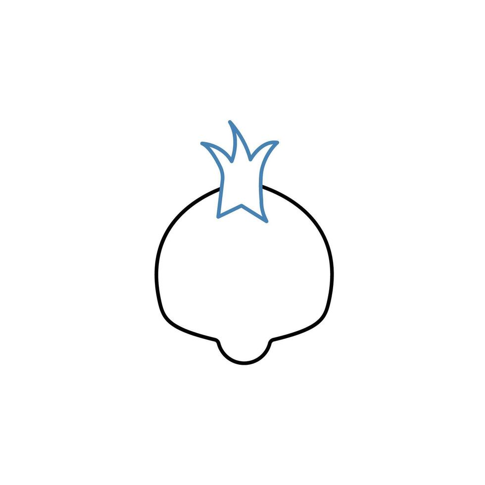 onion concept line icon. Simple element illustration. onion concept outline symbol design. vector