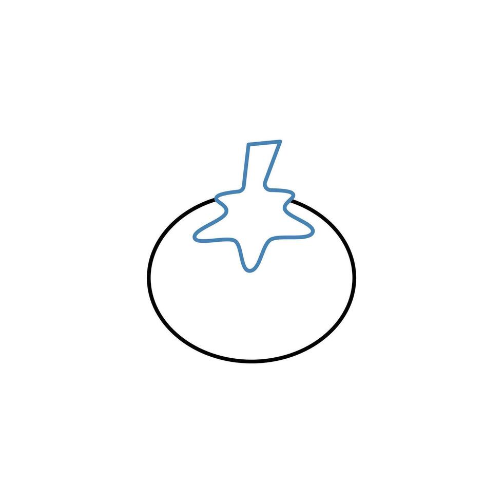 tomato concept line icon. Simple element illustration. tomato concept outline symbol design. vector