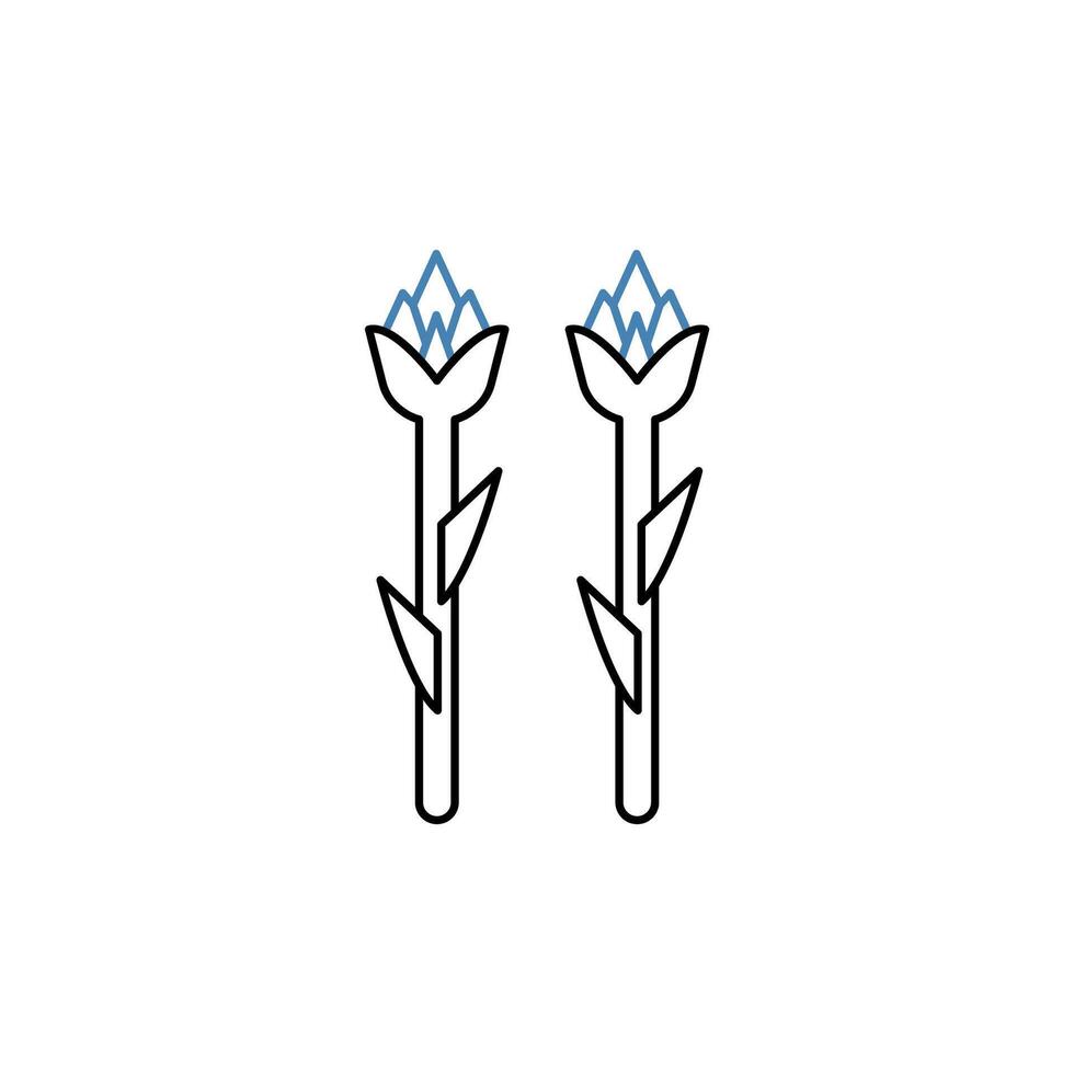 asparagus concept line icon. Simple element illustration. asparagus concept outline symbol design. vector