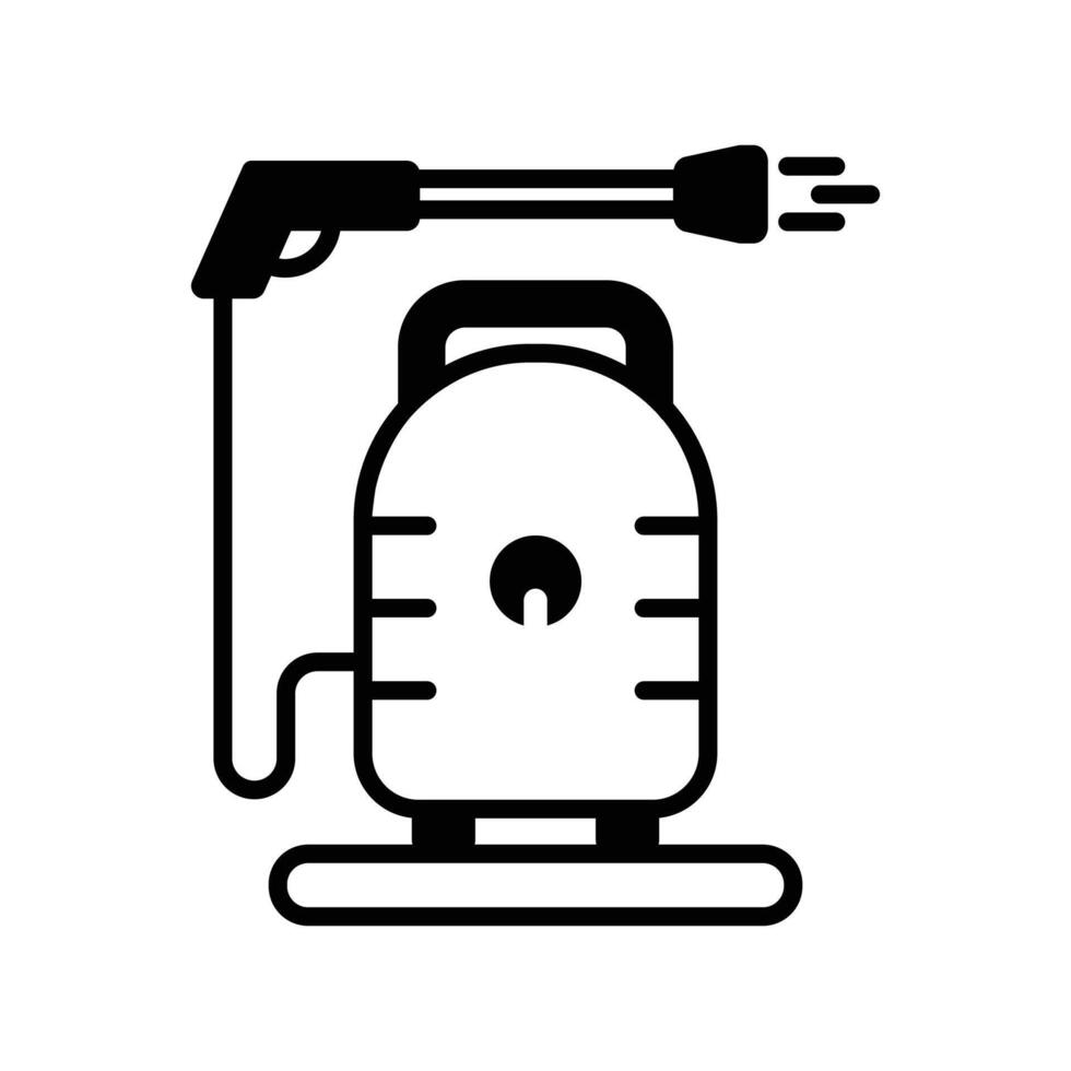Power Wash icon. black fill icon vector