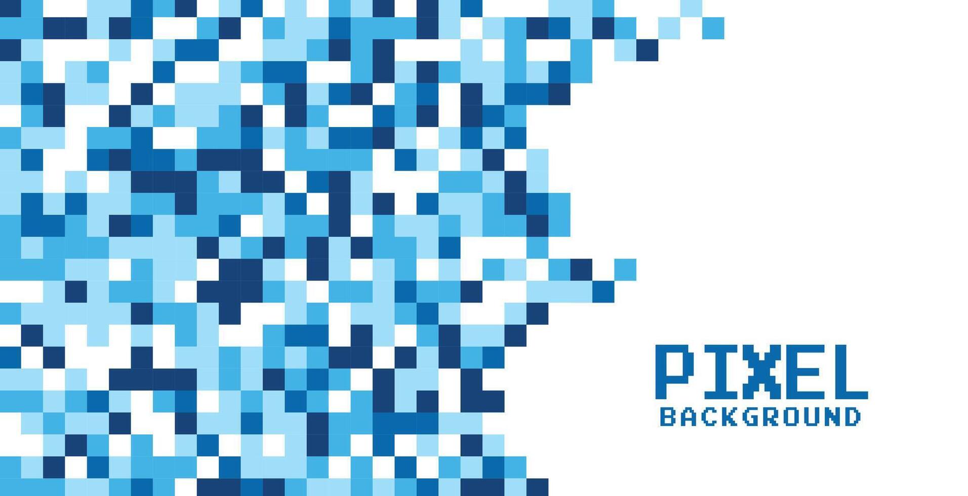 blue pixel dots tiles background design vector