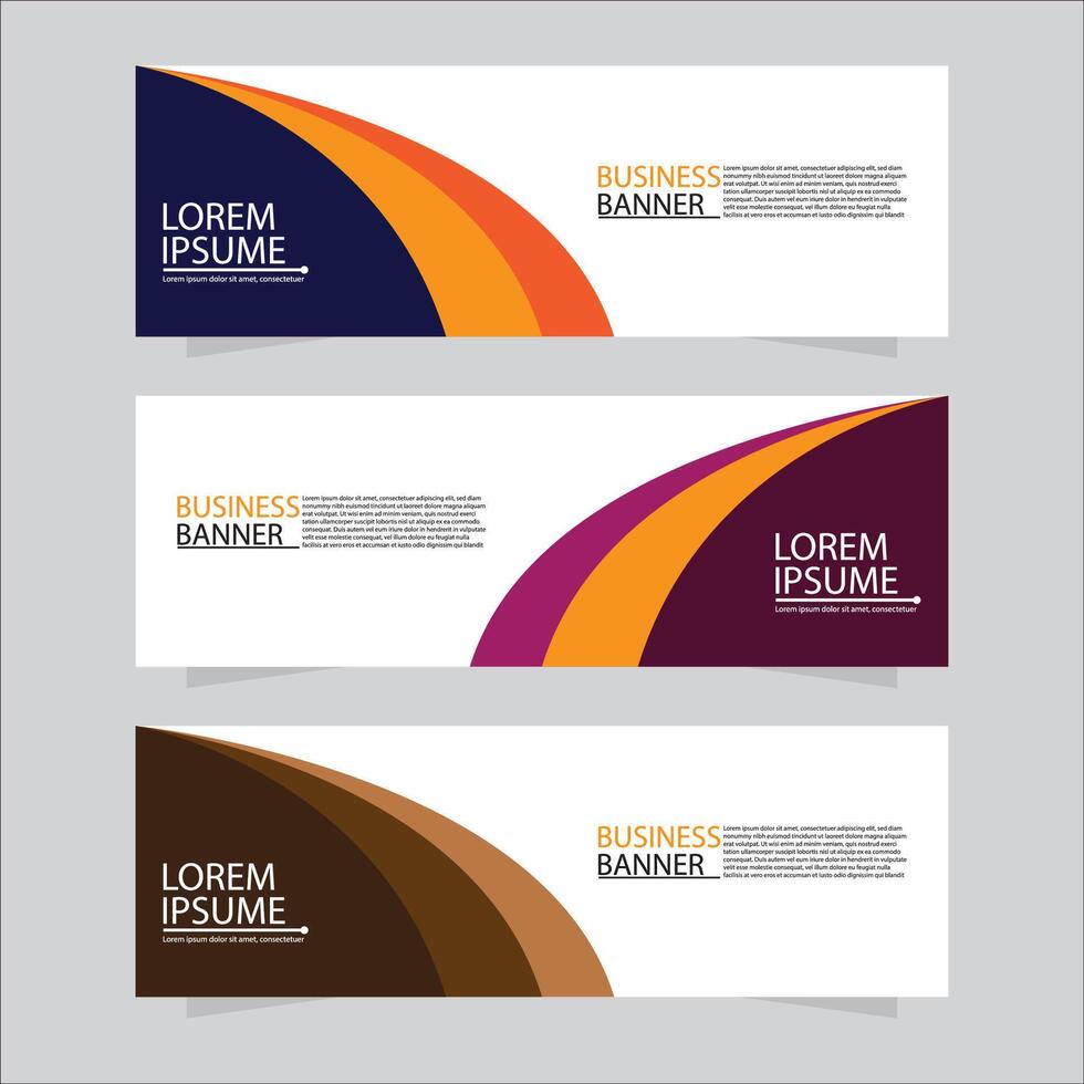 Vector abstract design web banner template. Web Design Elements - Header Design. Abstract geometric web banner template on grey background. modern banner.