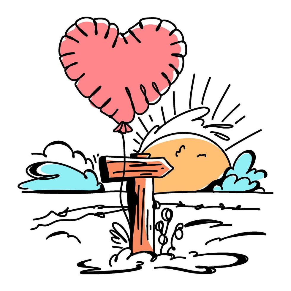 Valentine Day Delight Professionally Crafted Flat Illustrations for Eye catching Web Advertising vector