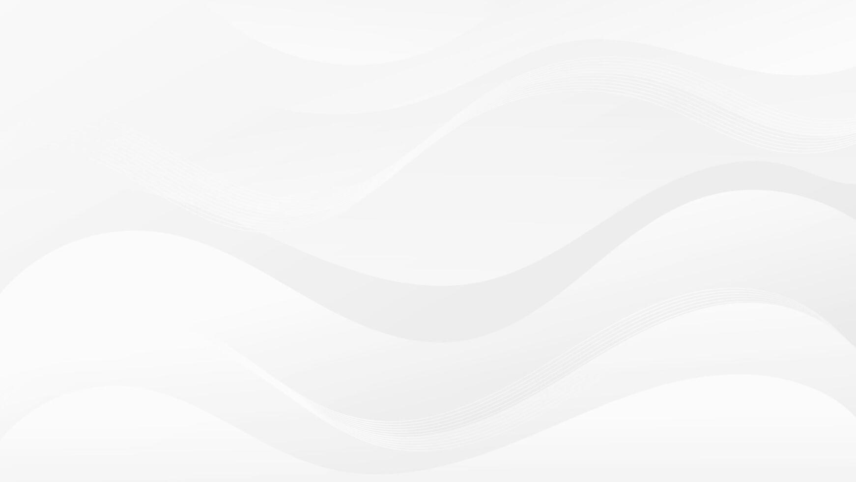 Abstract white Background with Wavy Shapes. flowing and curvy shapes. This asset is suitable for website backgrounds, flyers, posters, and digital art projects. vector