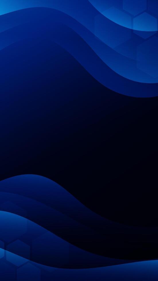 Abstract background dark blue color with wavy lines and gradients is a versatile asset suitable for various design projects such as websites, presentations, print materials, social media posts vector