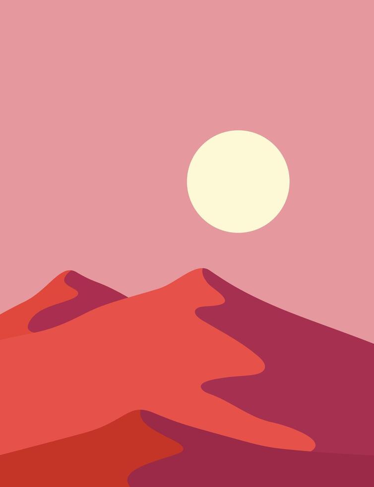 landscape background.wall art vector. vector
