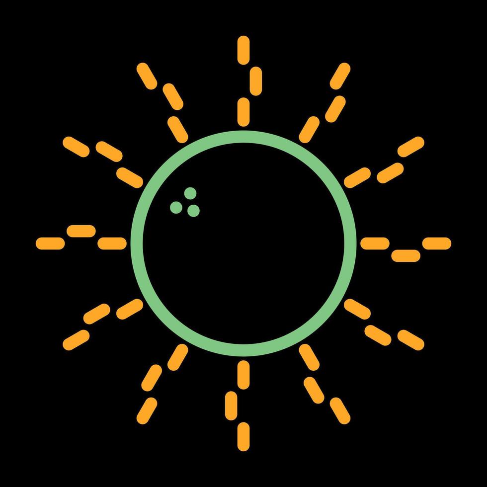 icono de vector de sol