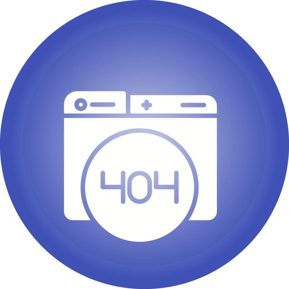 404 Error Vector Icon