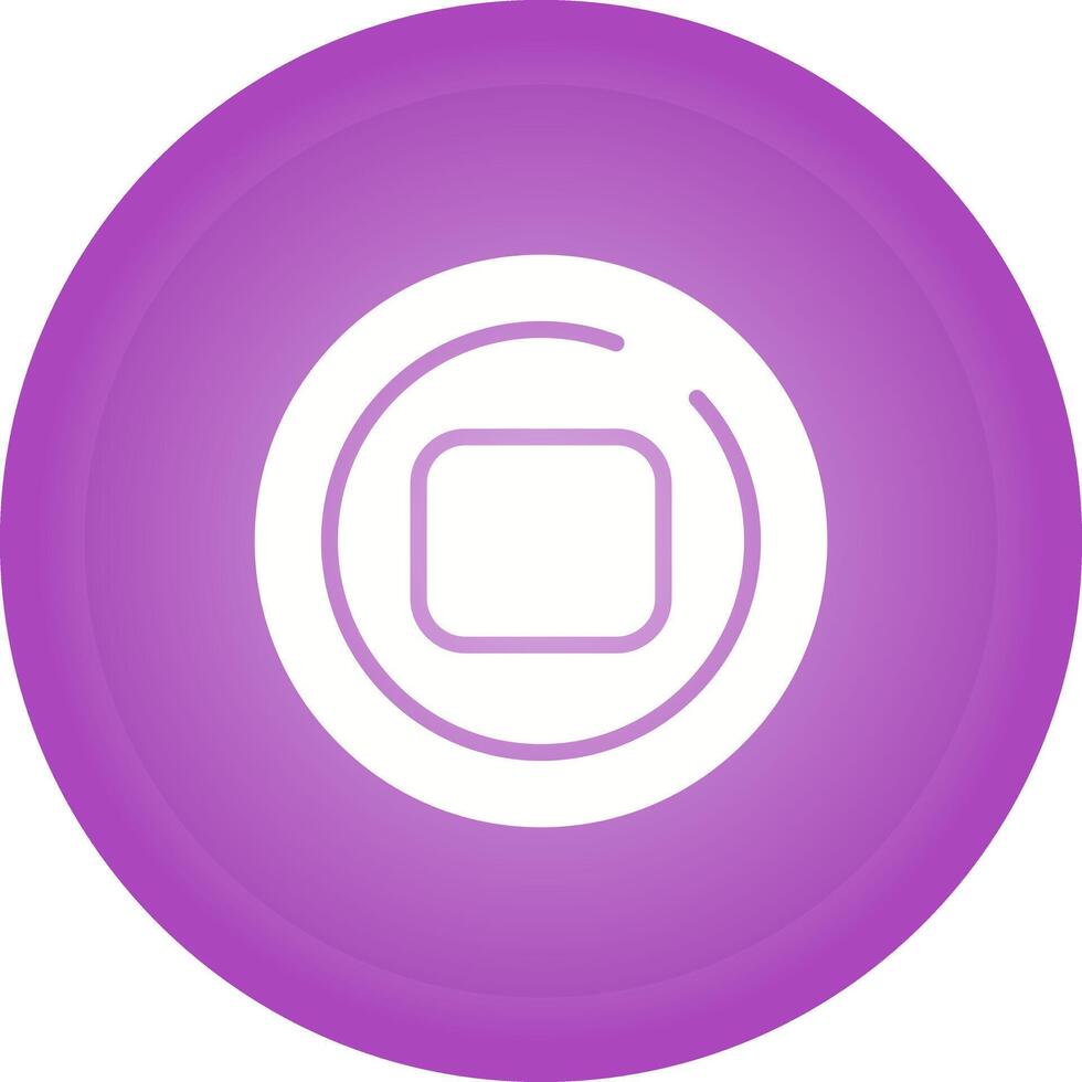 detener circulo vector icono