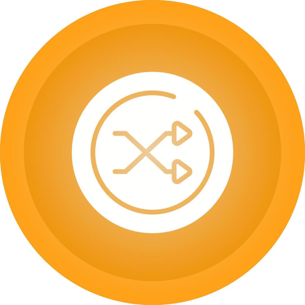 barajar circulo vector icono