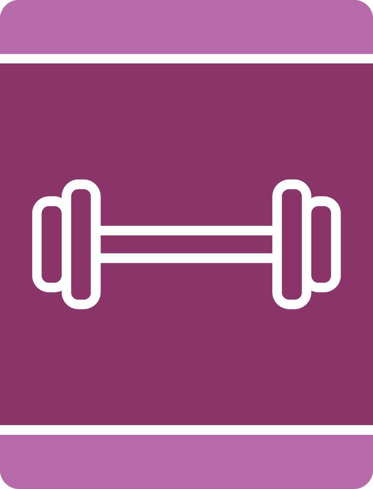 Online Workout Glyph Two Colour Icon vector
