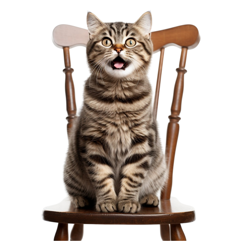AI generated cat wearing halloween hat on transparent background png