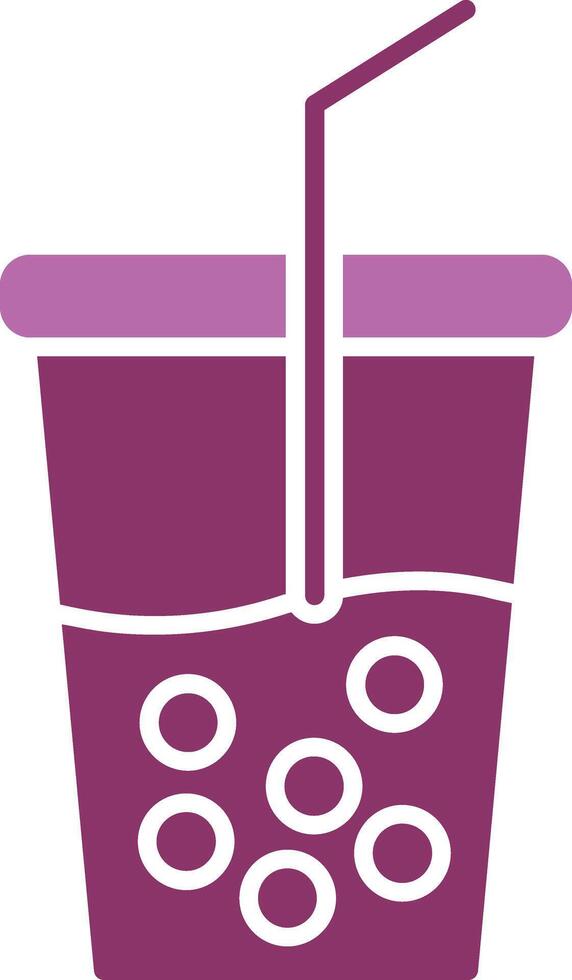 Soft Drink Glyph Two Colour Icon vector
