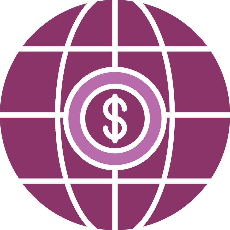 International Business Glyph Two Colour Icon vector