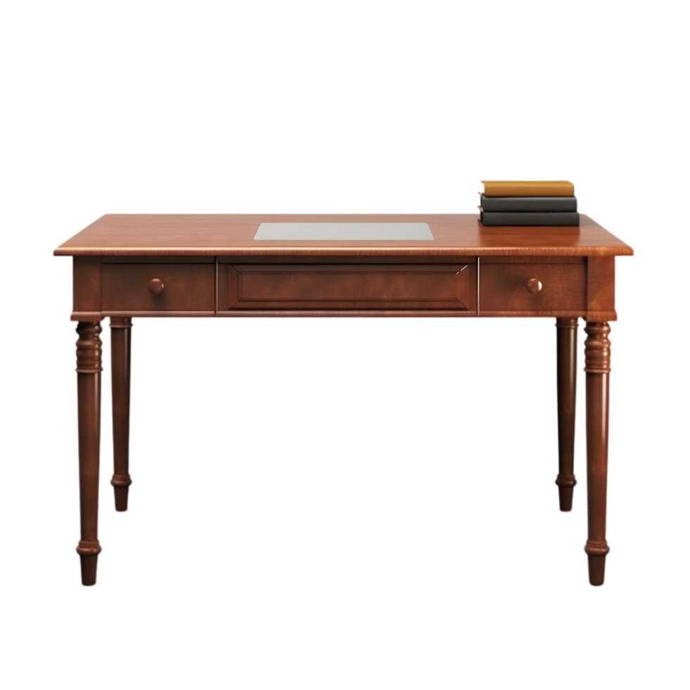 AI generated Writing wooden Table on transparent background PNG image