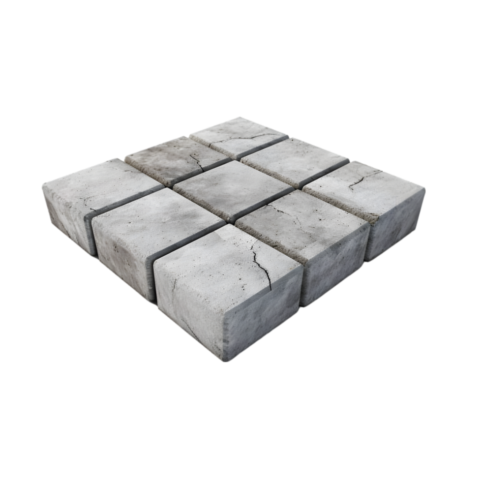 AI generated Concrete Pavers on transparent background PNG image